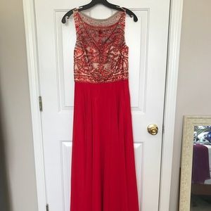 Red prom dress